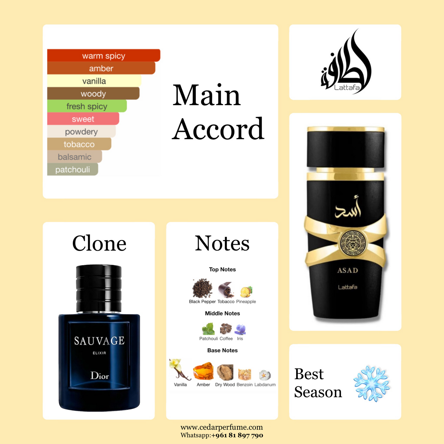 Lattafa Asad - Dior Sauvage Elixir Clone