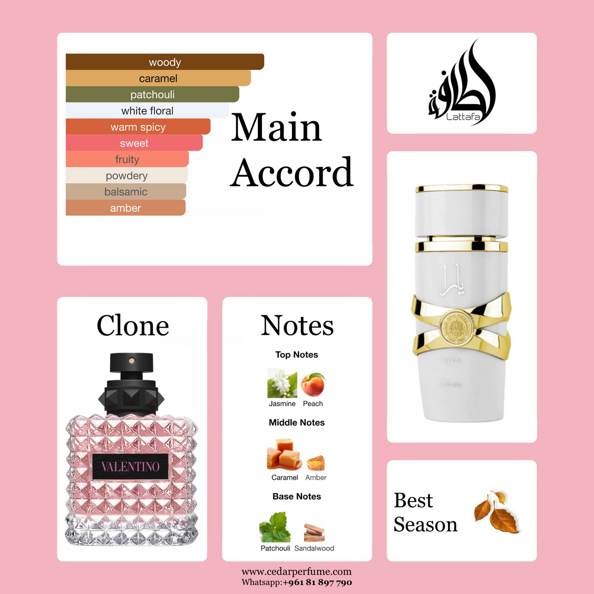 Yara Moi Valentino Donna Born In Roma Clone Cedar Perfume